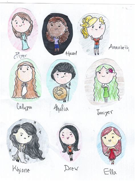 Percy Jackson Girls By Clairew Artist Fan Art Cartoons