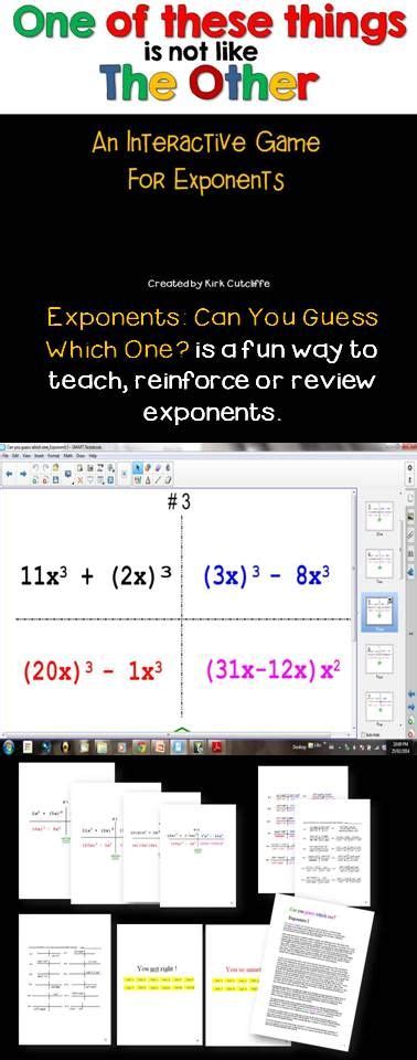 Exponents Can You Guess Which One Is A Fun Way To Teach Reinforce Or