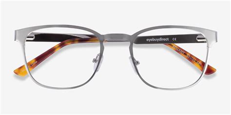 bellamy rectangle silver full rim eyeglasses eyebuydirect canada