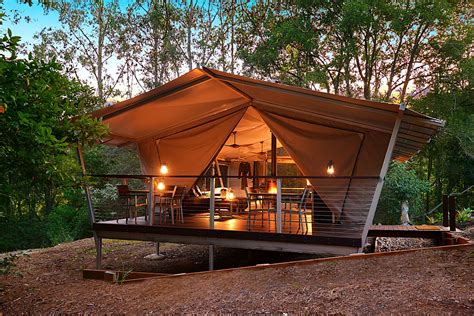 starry nights luxury camping safari tents montville australia glamping hub