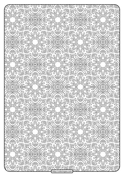 Free Printable Mandala Pattern Coloring Page 37