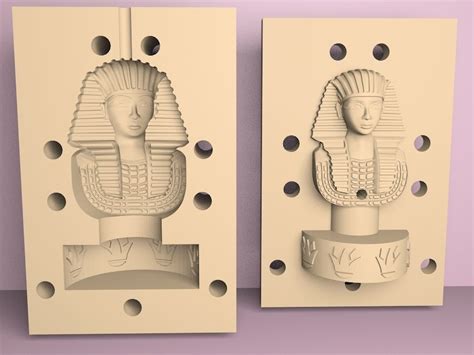 Apply the cleaner and wipe the mats down with a damp cloth or sponge. king tutankhamun mold 3D print model | CGTrader