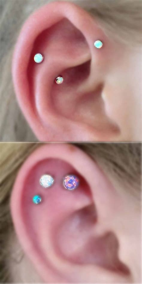 Dazzle Opal Ear Piercing In Lilac Ear Piercings Multiple Ear Piercing Cartilage Earrings Stud