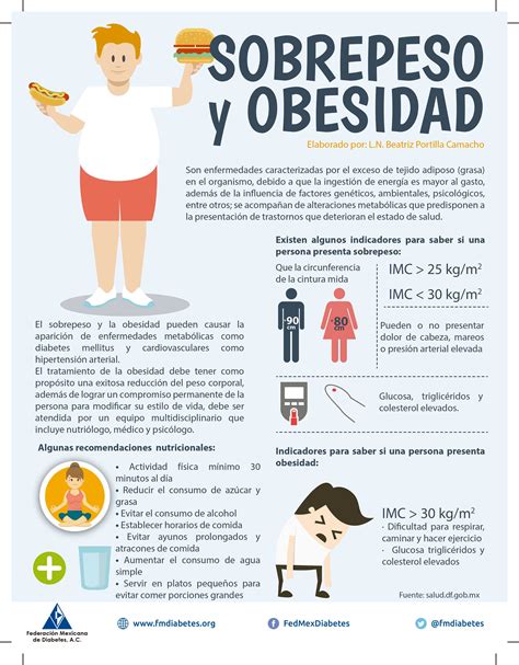 Sobrepeso Y Obesidad Federación Mexicana De Diabetes