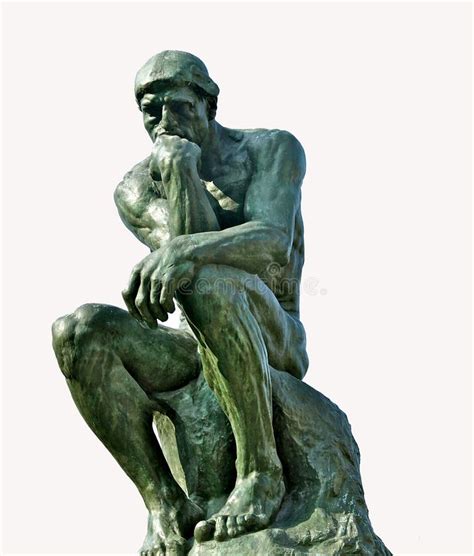 Clipart Of The Thinker Statue Original