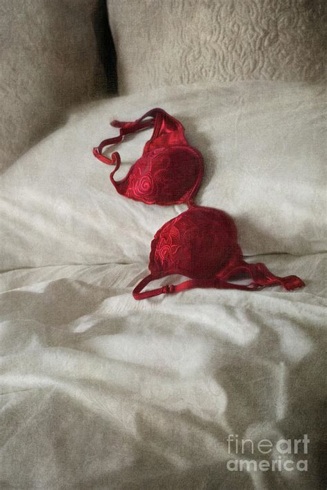 Red Brassiere Laying On Bed Photograph By Sandra Cunningham Fine Art