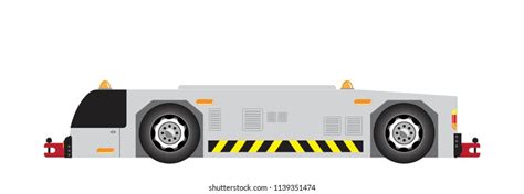 Airport Tow Truck Vector Stock Vector Royalty Free 1139351474