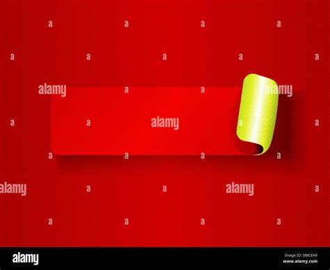 Peeling Label Red On Red Stock Vector Image And Art Alamy