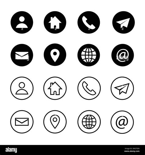 Collection Of Connect Icons Contact Us Icon Set Contact And