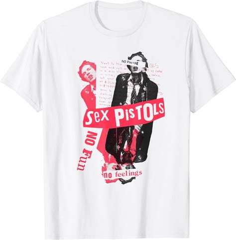 Sex Pistols Official No Future No Fun No Feelings T Shirt