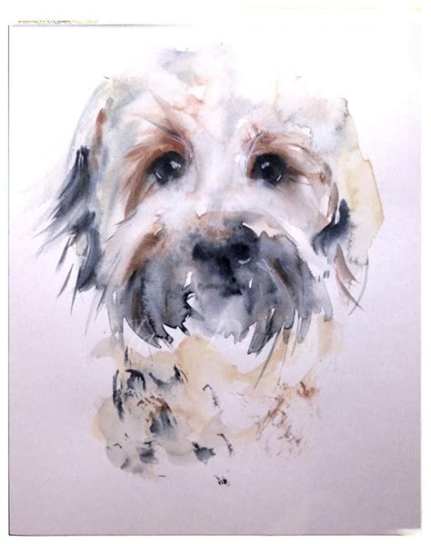 Bird Nest Painting Dog Watercolor Painting Painting Fur Watercolor