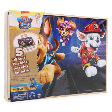 Paw Patrol The Movie™ 5 Wood Puzzles Set Five Below Let Go And Have Fun