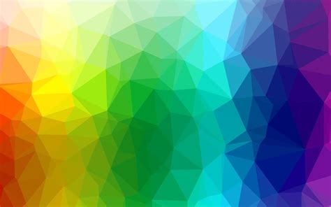 Light Multicolor Rainbow Vector Blurry Triangle Texture 3181684
