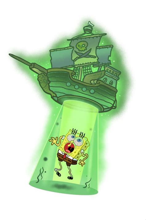 Creepy Spongebob In 2023 Spongebob Ghost Ship Creepy