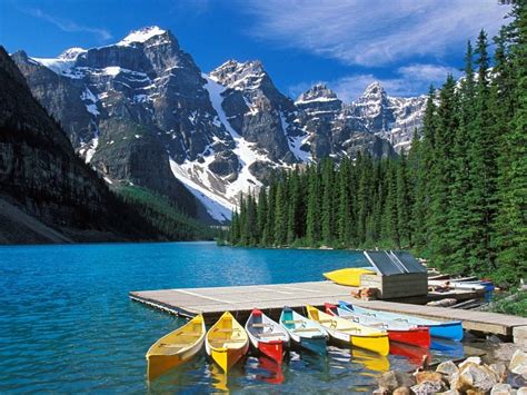 Solve Moraine Lake Banff Natl Pk Albertacanada Jigsaw Puzzle Online