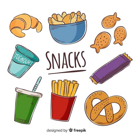 Snacks Vectors And Illustrations For Free Download Freepik
