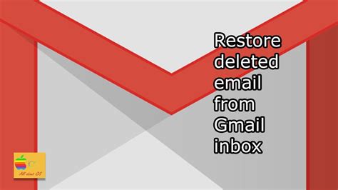 How To Restore Deleted Email From Gmail Inbox In Your Iphone Youtube