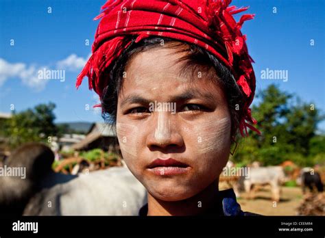 Tribal Burmese Woman Burma Myanmar Stock Photo Alamy