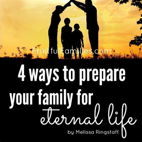 Eternity will be spent either with god in heaven or in a permanent hell, separated from him. Preparing Your Family for Eternal Life | Christian ...
