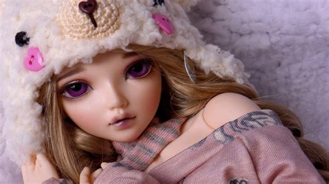 girl toy with purple eyes hd doll wallpapers hd wallpapers id 59499