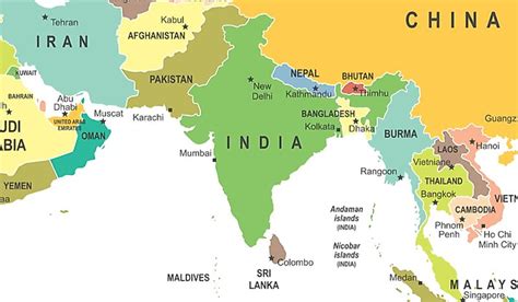 South Asia Constituent Countries And Their Populations And Economies