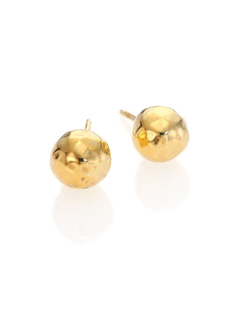 Ippolita Glamazon K Yellow Gold Stud Earrings In Metallic Lyst