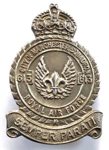 Sally Bosleys Badge Shop Raf No 613 City Of Manchester Squadron 1945