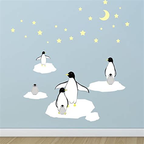 Penguin Wall Decals Kritters In The Mailbox Penguin Wall Decal