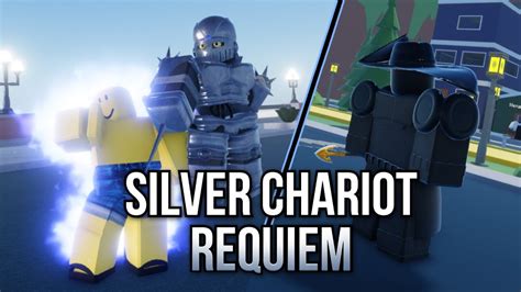 Using Silver Chariot Requiem In Different Roblox Jojo Games Youtube