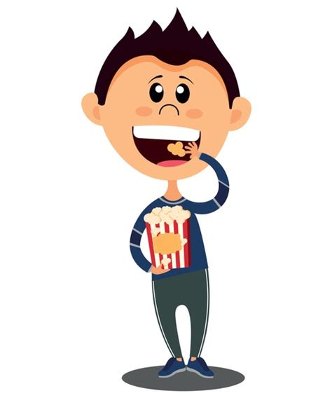 Eating Popcorn Animation
