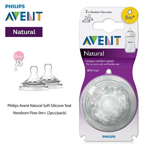 Philips Avent Natural Teat 2pcspack Puting Botol Susu Avent Natural