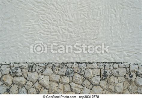 Stone Rocks With Cement Texture Wall Background Canstock