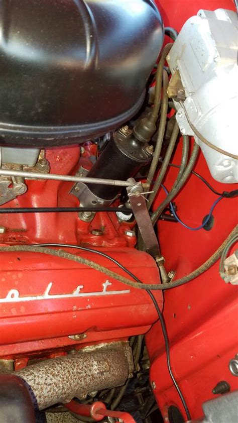 1957 Throttle Linkage Interference With Spark Plug Wires Chevy Tri