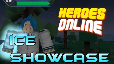Code Ice Quirk Showcase Heroes Online Roblox Youtube
