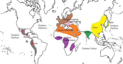 Top Imagen Planisferio Civilizaciones De La Edad Media