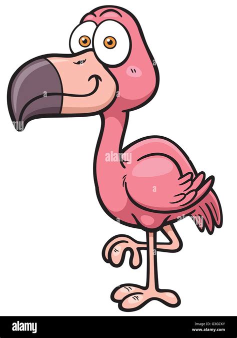 Vector Illustration Of Cartoon Flamingo Stock Vector Image And Art Alamy