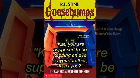 It Came From Beneath The Sink Goosebumps 30 Audiobook Youtube