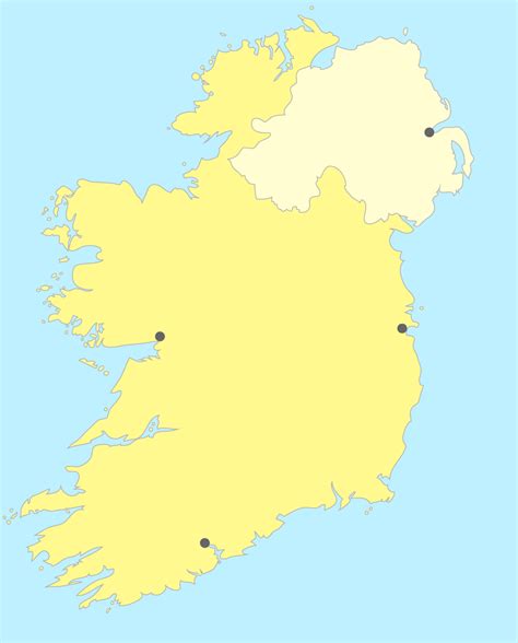 Carte Des Villes Irlandaise Info ≡ Voyage Carte Plan