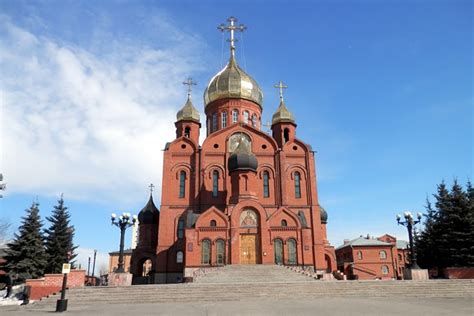 Znamenskiy Cathedral Kemerovo Kemerovskaya Oblast Russia Heroes Of