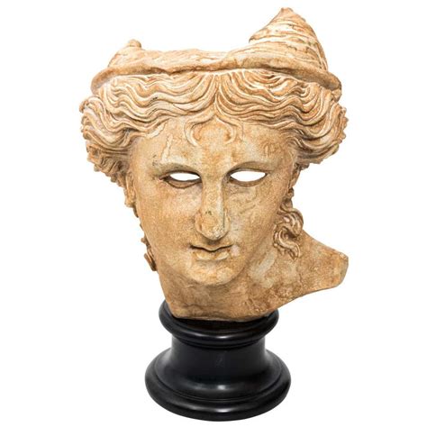 Plaster Classical Bust Relief On Base At 1stdibs