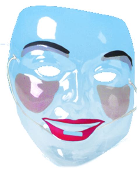 Clear Venetian Female The Purge Halloween Mask Costume Accessory