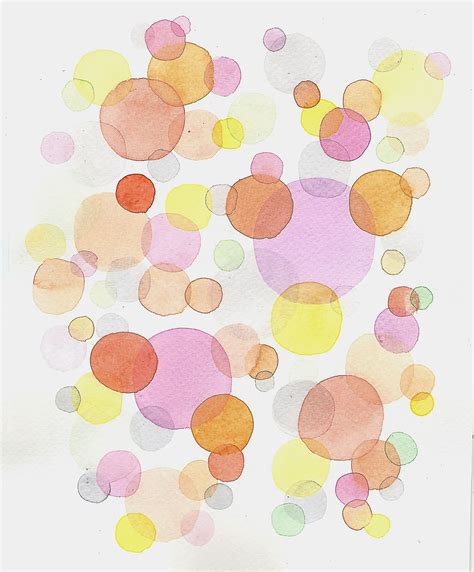 Watercolor Abstract Art Bubbles Transparency Art Inspiration