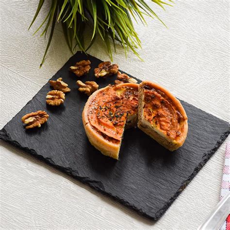 Quiche chèvre miel noix