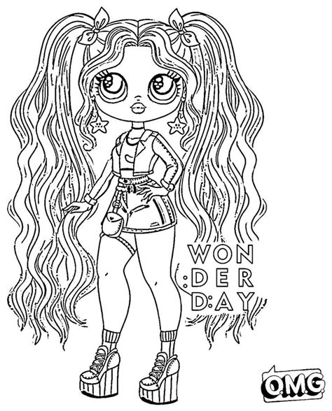 Omg Doll Colouring Pages Coloring Pages