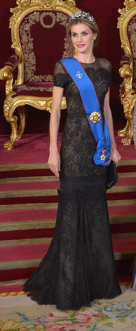 Queen Letizia Of Spain Wearing Carolina Herrera And The Spanish Floral