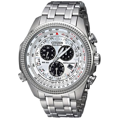 Citizen Bl5400 52a Eco Drive 48mm Mens Chronograph Stainless Steel