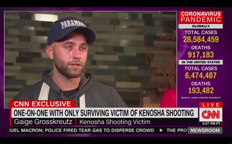 Kenosha Shooting Victim Gaige Grosskreutz Interviewed By Cnn