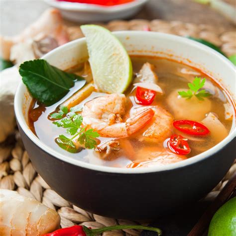 Lepas ni boleh la buat tom yam ala thai di rumah. Low FODMAP Thai tom yum soup recipe - Monash Fodmap