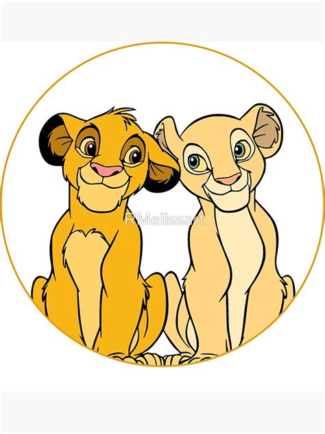 Cub Simba And Cub Nala Poster By Rmelissart Redbubble