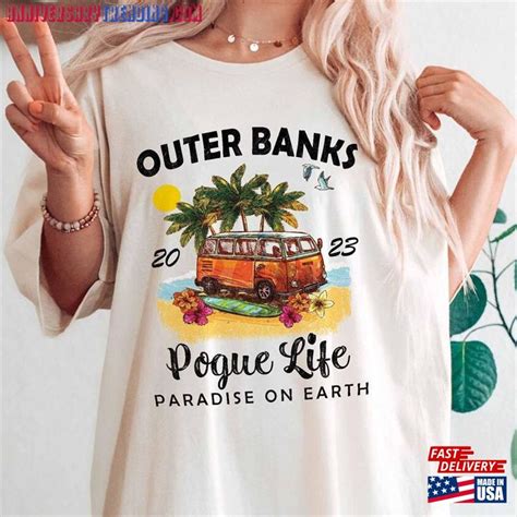 Vintage Outer Banks Pogue Life 2023 Shirt Paradise On Earth Obx3